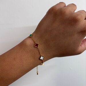 Lisa Clover Stainless Steel Gold Ajustable Ring